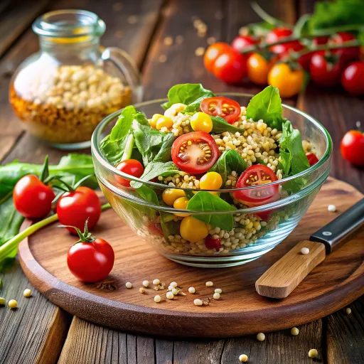 সবজি ও মিশ্র শস্যের সালাদ